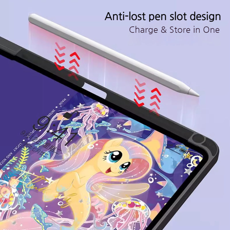 Load image into Gallery viewer, [With Pen Slot][360° Rotatable] Apple iPad Air 11-inch M2/M3 (2024/2025) My Little Pony Cartoon Shockproof Protective Case
