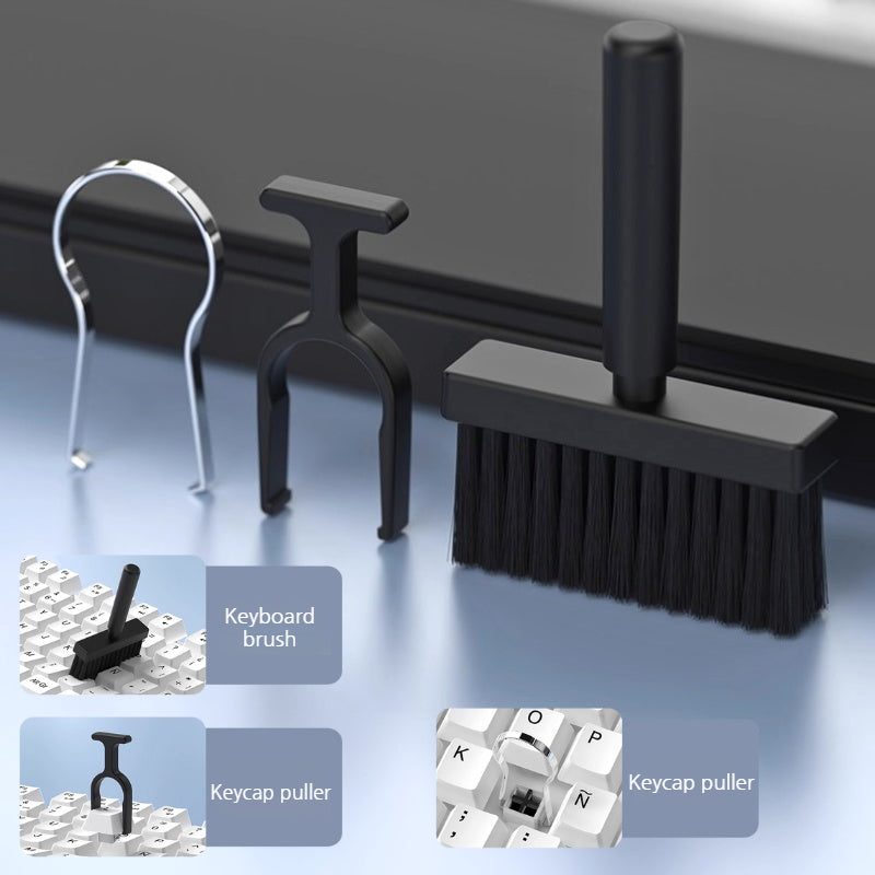 Load image into Gallery viewer, Multi-Purpose Cleaning Tool Set Kit for Keyboards and Screens with Dust Brush &amp; Wrist Rest
