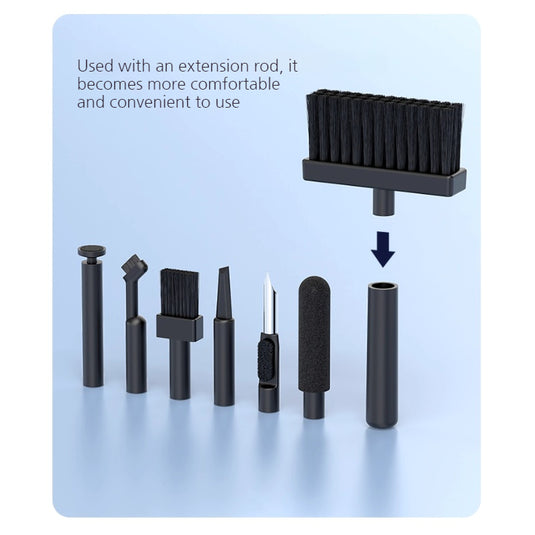 Multi-Purpose Cleaning Tool Set Kit for Keyboards and Screens with Dust Brush & Wrist Rest