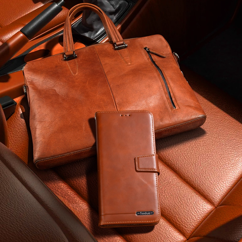 Load image into Gallery viewer, [With Card Slot] Oppo Find X9/Pro - Business Genuine Leather Flip Wallet Case
