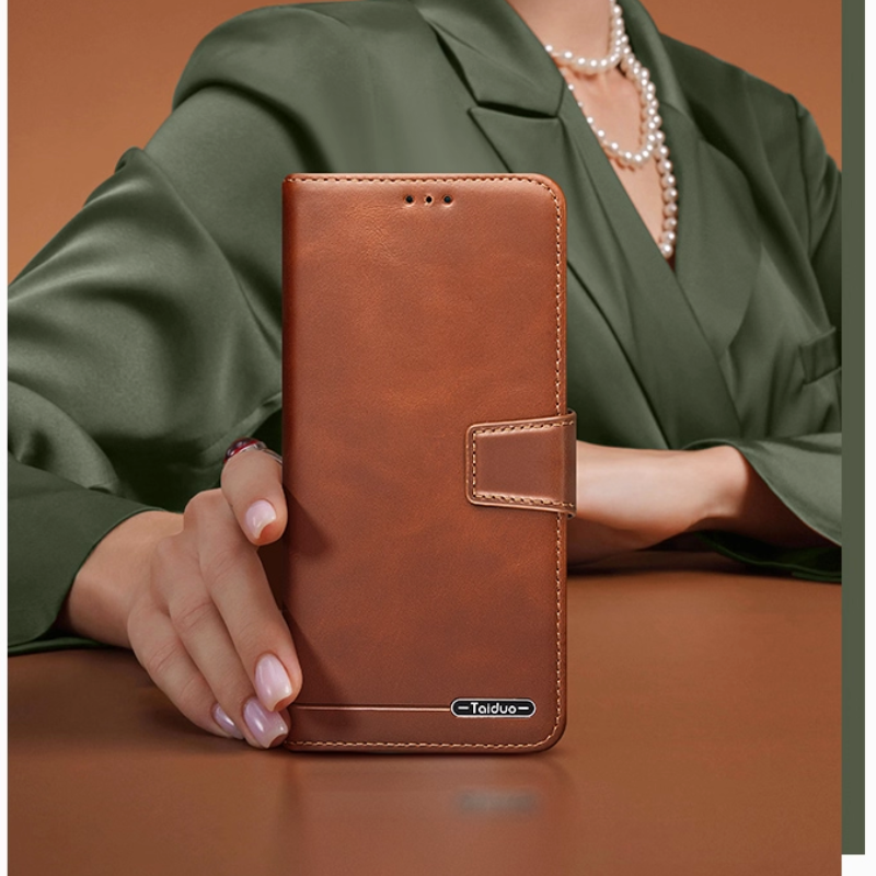 Load image into Gallery viewer, [With Card Slot] Oppo Find X9/Pro - Business Genuine Leather Flip Wallet Case

