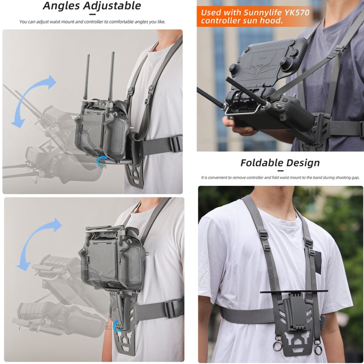 Load image into Gallery viewer, Sunnylife Waist Support Bracket &amp;  Chest Strap for DJI RC Plus: Hands-Free Control
