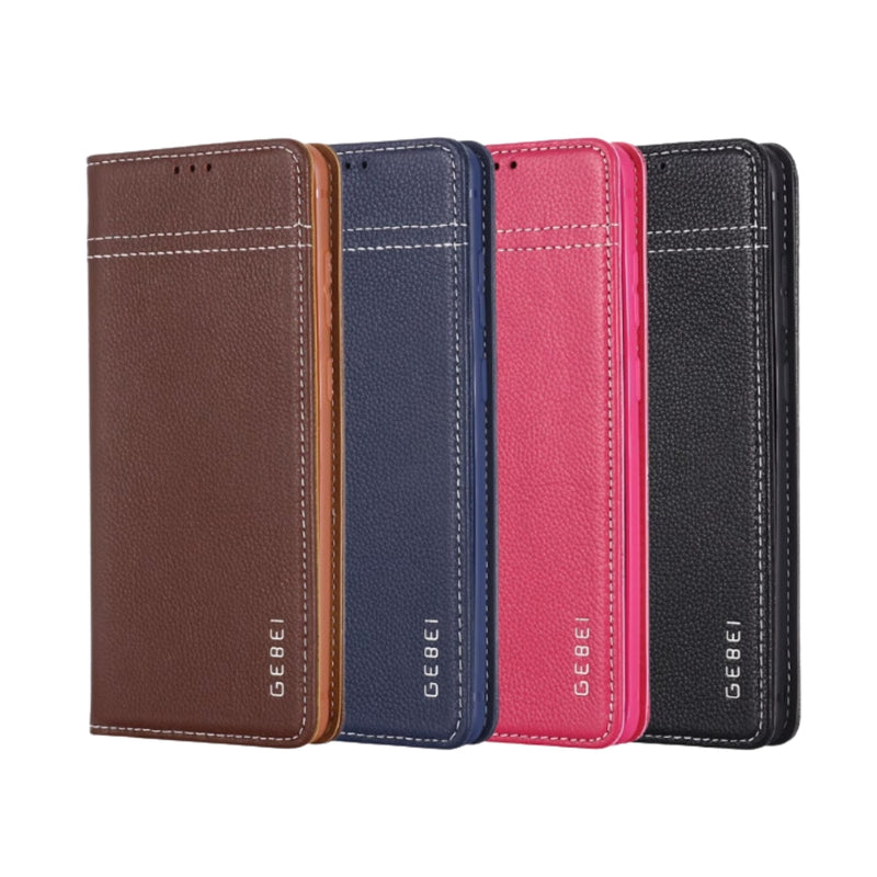 Load image into Gallery viewer, [With Card Slot][Adjustable Bracket] Apple iPhone 13/Pro/Max - Business Anti-Drop and Anti-Scratch Genuine Leather Flip Wallet Series Stand Case
