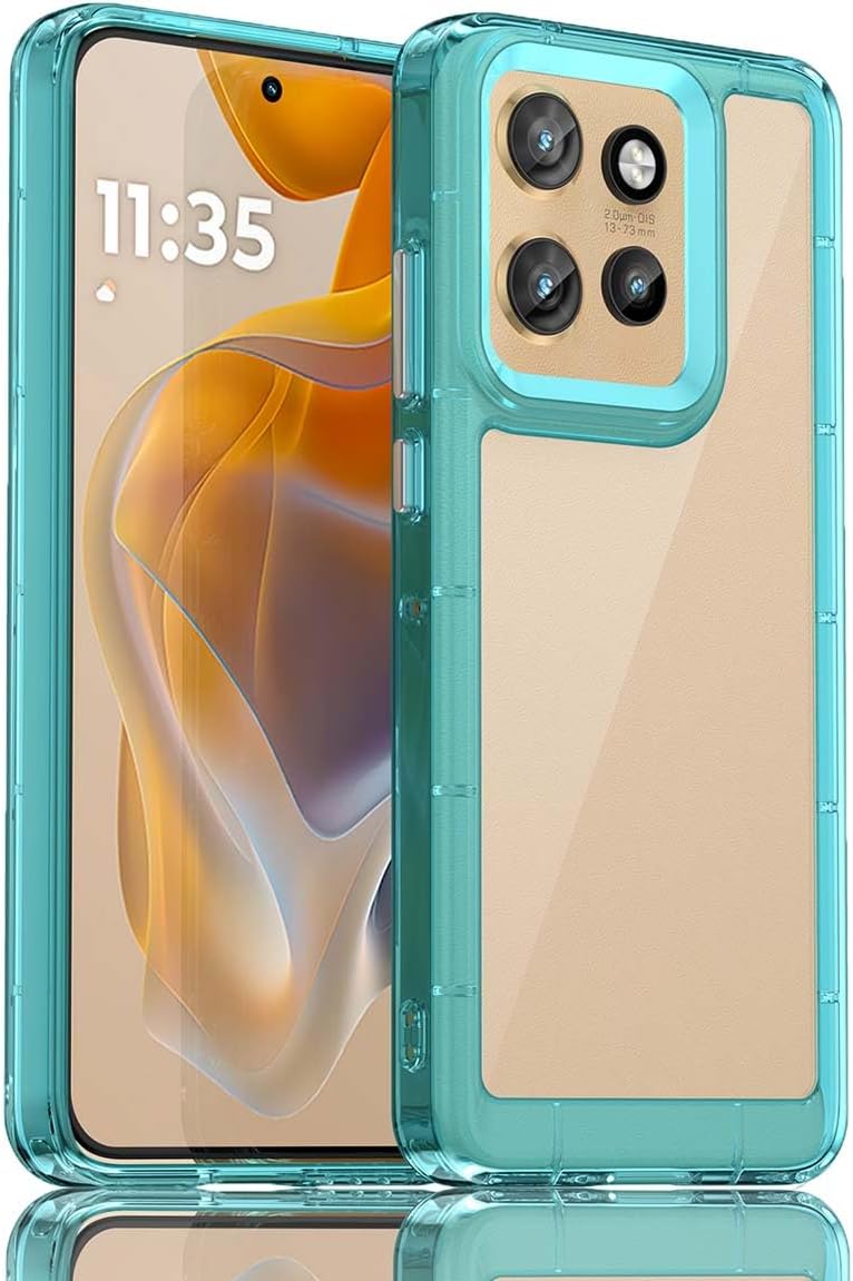 Load image into Gallery viewer, Motorola Moto Edge 50 Neo/S50/ThinkPhone 25 - Shockproof Soft TPU Silicone Frame and Hard Clear Back Case With 2PC Tempered Glass Screen Protector
