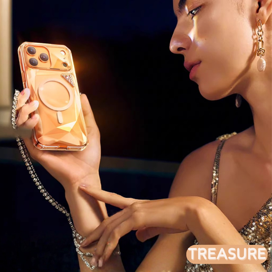 [Magsafe Compatible] Apple iPhone 17 Pro/ Pro Max - Kingxbar Iridescent Sparkle Airbag Shockproof Case