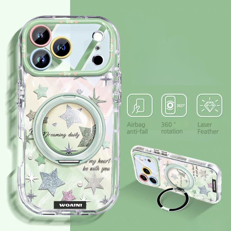 Load image into Gallery viewer, [Built-in Stand] Apple iPhone 17/Air/Pro/Pro Max - Star Airbag Full-Protection Shockproof Phone Case
