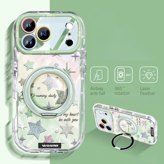 [Built-in Stand] Apple iPhone 17/Air/Pro/Pro Max - Star Airbag Full-Protection Shockproof Phone Case