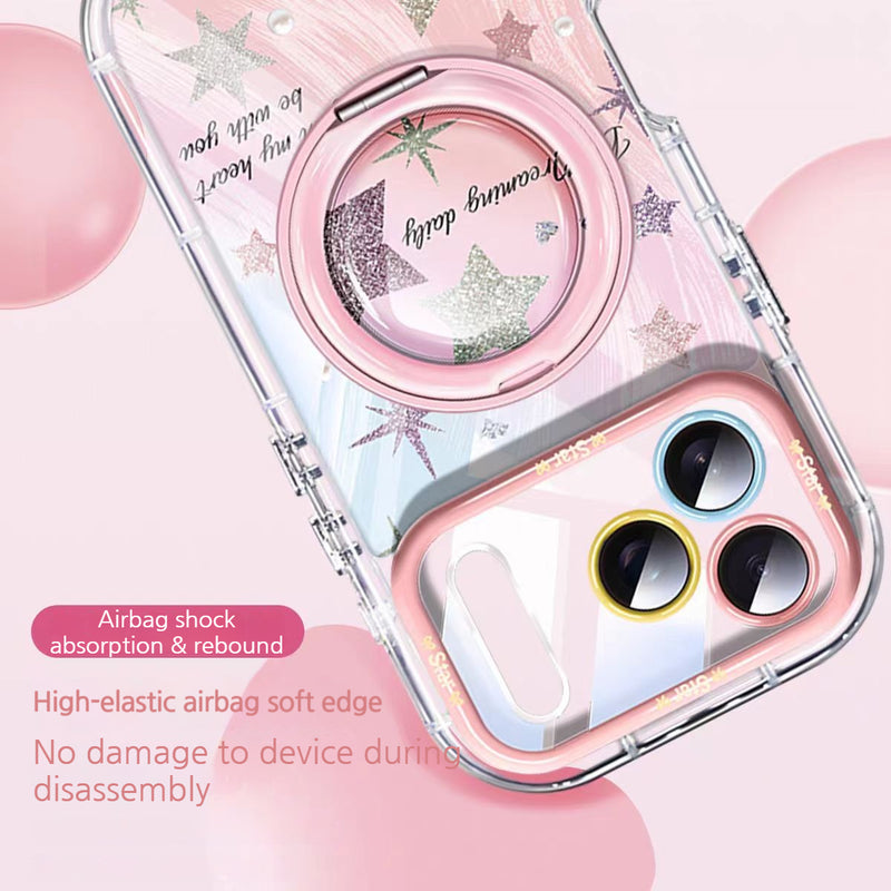 Load image into Gallery viewer, [Built-in Stand] Apple iPhone 17/Air/Pro/Pro Max - Star Airbag Full-Protection Shockproof Phone Case
