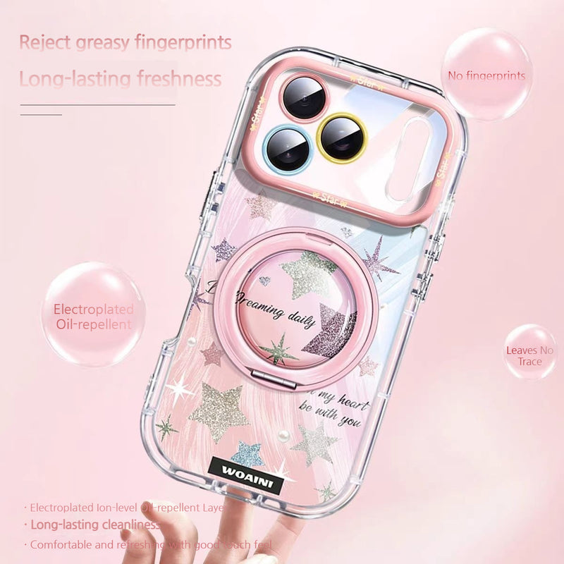 Load image into Gallery viewer, [Built-in Stand] Apple iPhone 17/Air/Pro/Pro Max - Star Airbag Full-Protection Shockproof Phone Case

