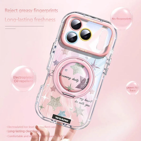 [Built-in Stand] Apple iPhone 17/Air/Pro/Pro Max - Star Airbag Full-Protection Shockproof Phone Case