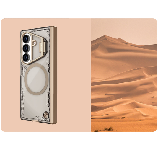[Magsafe Compatible][With Lens Holder] Samsung Galaxy Z Fold7 Iceblade FoId Shockproof Case with 1 PCS Tempered Glass Screen Protector