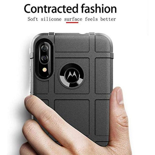 Motorola Moto E6S / E6 Plus - Military Rugged Shield Heavy Duty Drop Proof Case