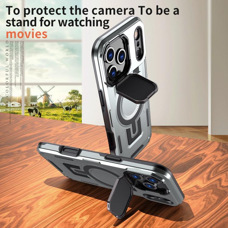 Load image into Gallery viewer, [Magsafe Compatible][With Lens Cover] Apple iPhone 17 Pro/Pro Max Heavy Duty Stand Phone Case
