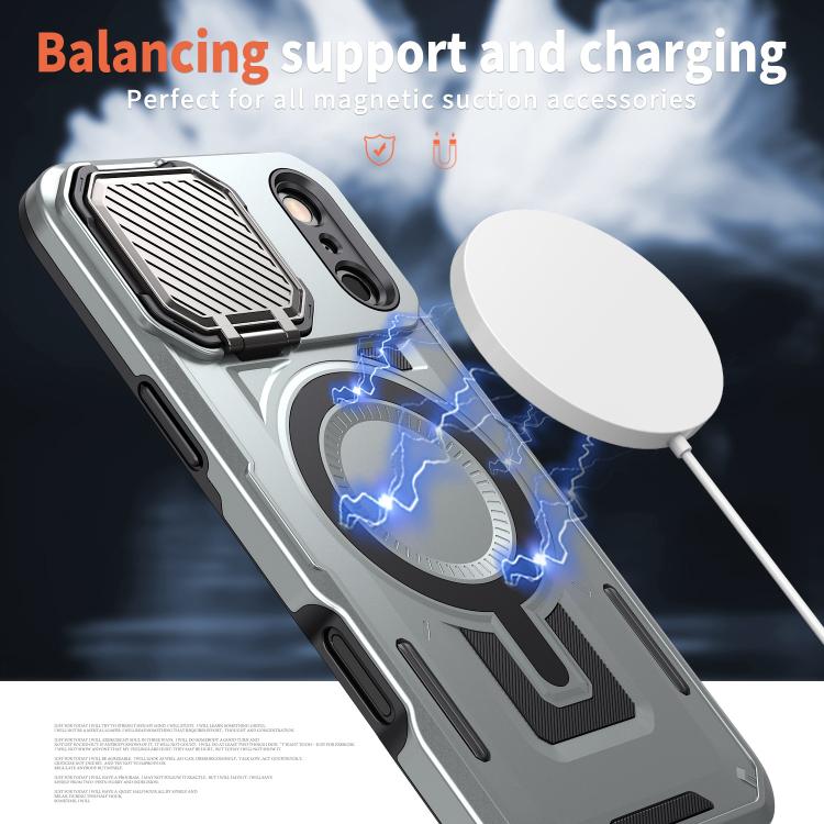 Load image into Gallery viewer, [Magsafe Compatible][With Lens Cover] Apple iPhone 17 Pro/Pro Max Heavy Duty Stand Phone Case
