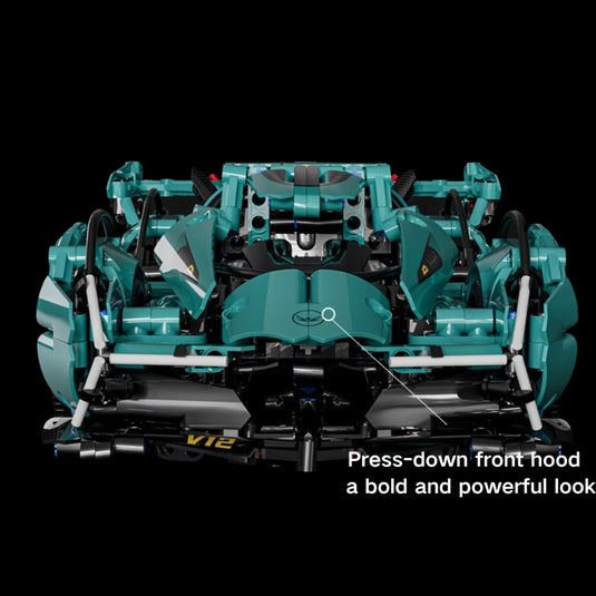 DIY Supercar Building Blocks Set for Kids Gift – Creative Assembly Toy Tiffany Blue Car Model for Christmas, Halloween and Birthday - i-Station Mobile Phone & Electronic Device Repair and Accessories