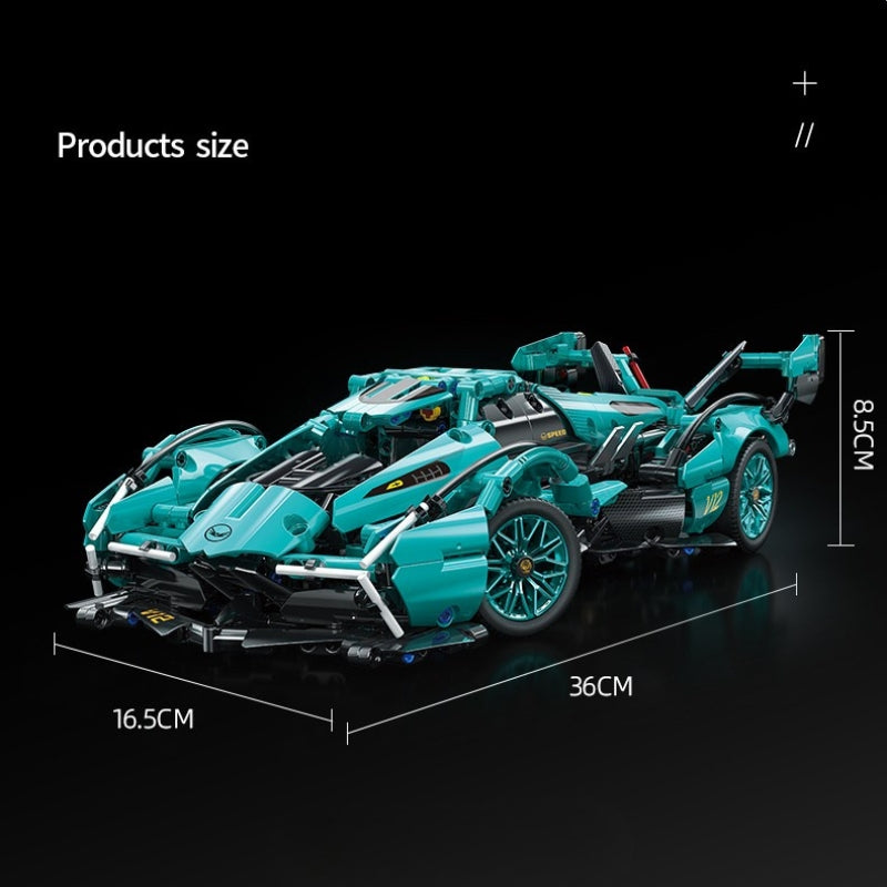 Load image into Gallery viewer, DIY Supercar Building Blocks Set for Kids Gift – Creative Assembly Toy Tiffany Blue Car Model for Christmas, Halloween and Birthday - i-Station Mobile Phone &amp; Electronic Device Repair and Accessories
