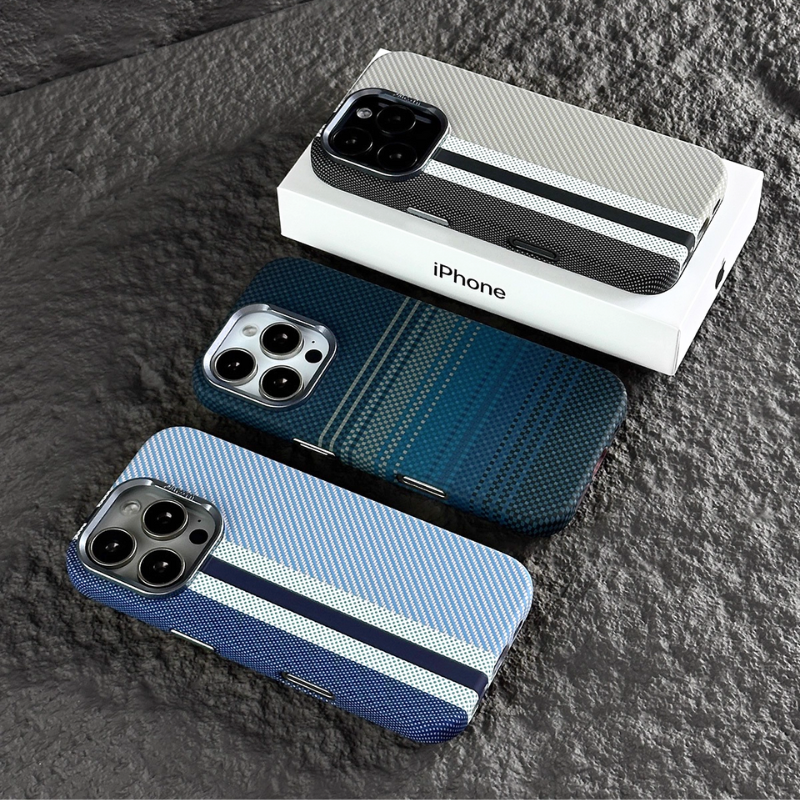 Load image into Gallery viewer, [Magsafe Compatible] Apple iPhone 17/Air/Pro/Pro Max Matte Shockproof Striped Phone Case
