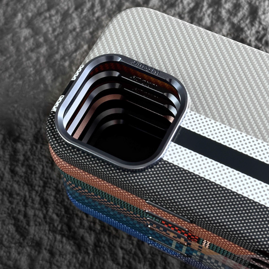 [Magsafe Compatible] Apple iPhone 17/Air/Pro/Pro Max Matte Shockproof Striped Phone Case