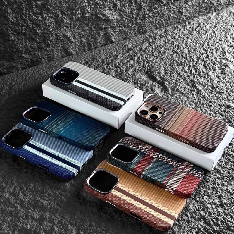 Load image into Gallery viewer, [Magsafe Compatible] Apple iPhone 17/Air/Pro/Pro Max Matte Shockproof Striped Phone Case
