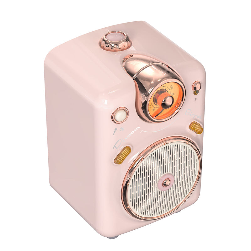 Load image into Gallery viewer, Divoom Fairy-OK Retro Mini Karaoke Bluetooth Speaker With Microphone Girl Perfect Gift
