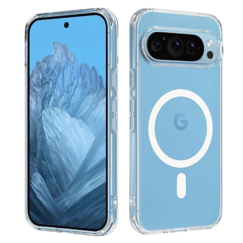 [Magsafe Compatible] Google Pixel 7/Pro/A - Transparent TPU+PC Military Grade Shockproof Essentials Series Case