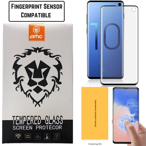 [AMC Installation Kit][Full Glue] Premium Quality Samsung Galaxy S10/S10 Plus/S10 5G Curved Full Glue Tempered Glass Screen Protector - Polar Tech Australia