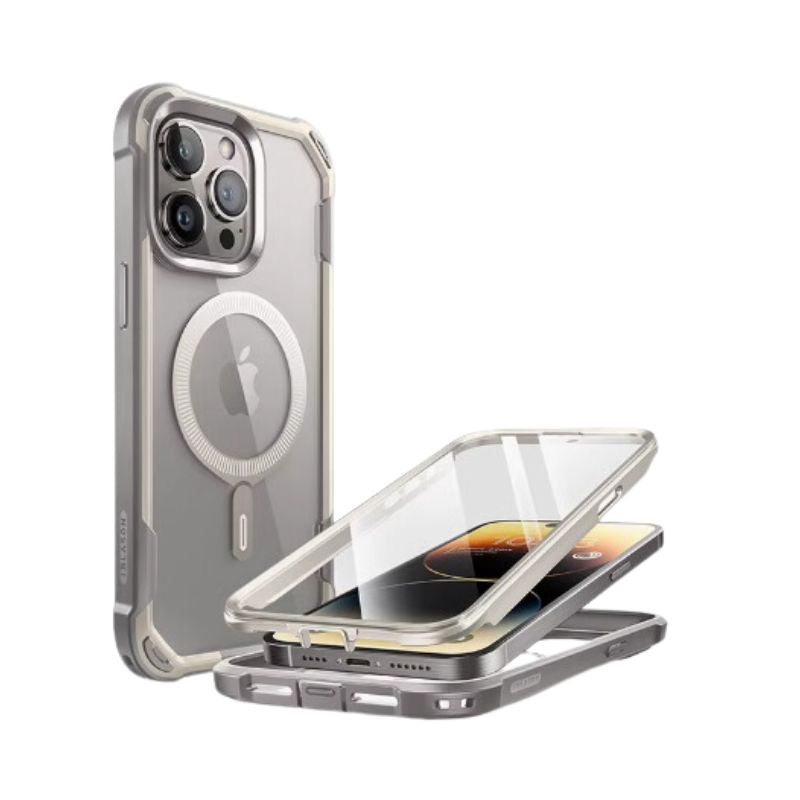 Load image into Gallery viewer, [Magsafe Compatible] Apple iPhone 15 Pro/Max - Transparent Full-coverage Shockproof Lifeproof Series Case
