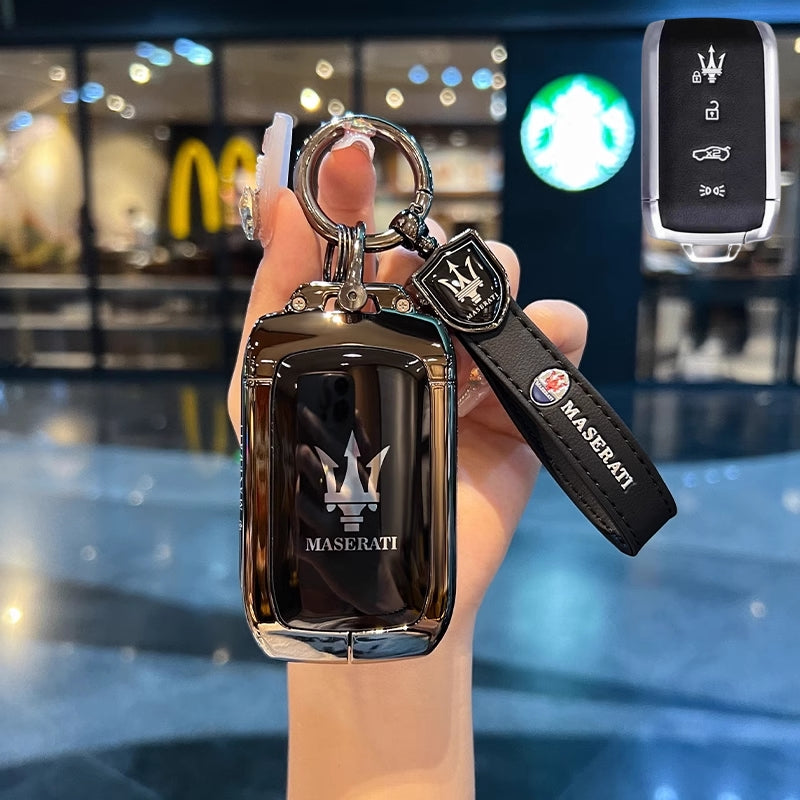 Load image into Gallery viewer, Maserati Zinc Alloy Full-Cover Stylish &amp; Elegant Design Car Key Fob Case for New Grecale MC20 Ghibli Since 2023
