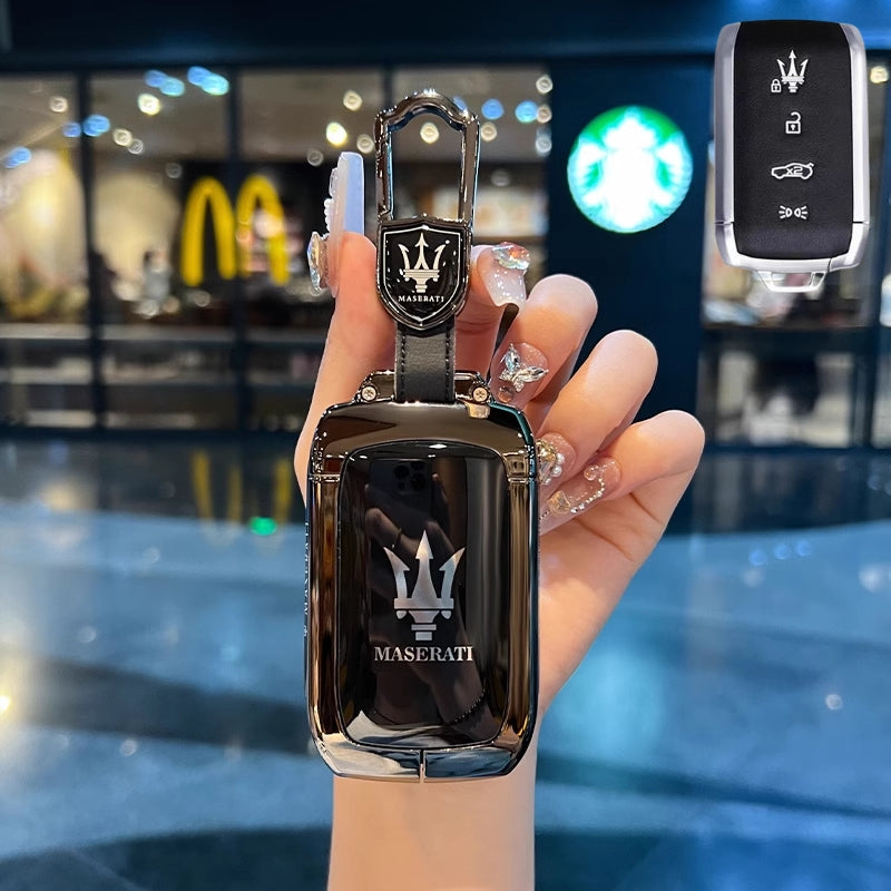 Load image into Gallery viewer, Maserati Zinc Alloy Full-Cover Stylish &amp; Elegant Design Car Key Fob Case for New Grecale MC20 Ghibli Since 2023
