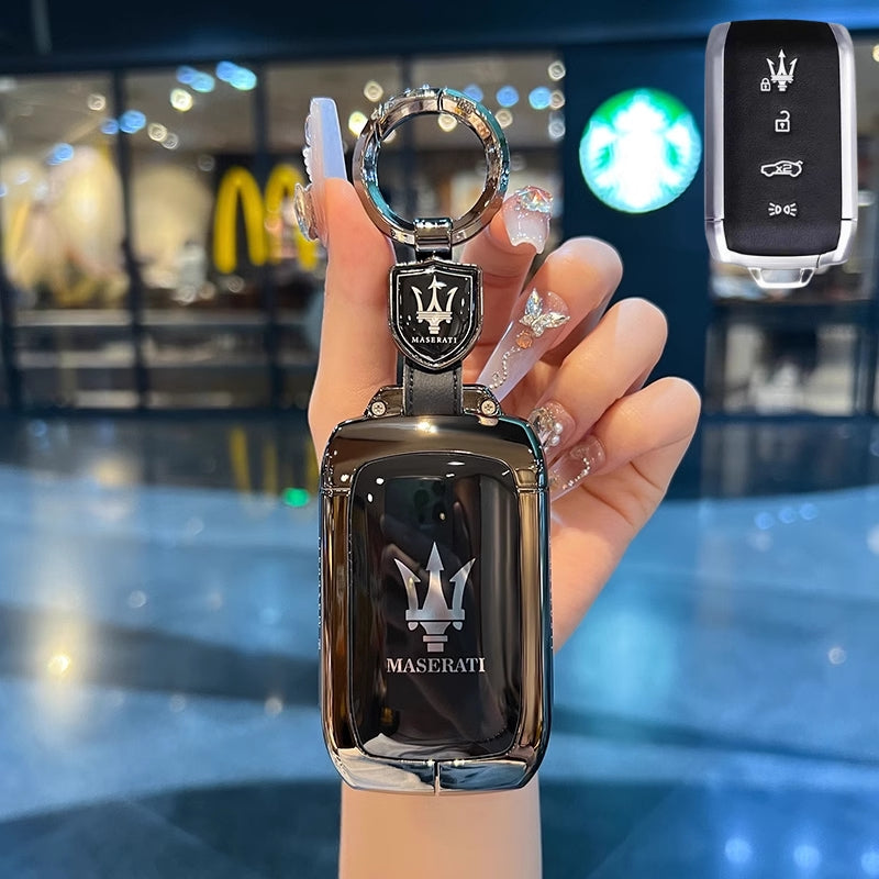 Load image into Gallery viewer, Maserati Zinc Alloy Full-Cover Stylish &amp; Elegant Design Car Key Fob Case for New Grecale MC20 Ghibli Since 2023
