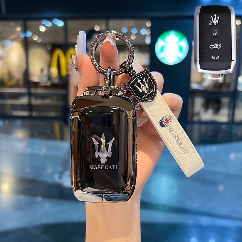 Load image into Gallery viewer, Maserati Zinc Alloy Full-Cover Stylish &amp; Elegant Design Car Key Fob Case for New Grecale MC20 Ghibli Since 2023
