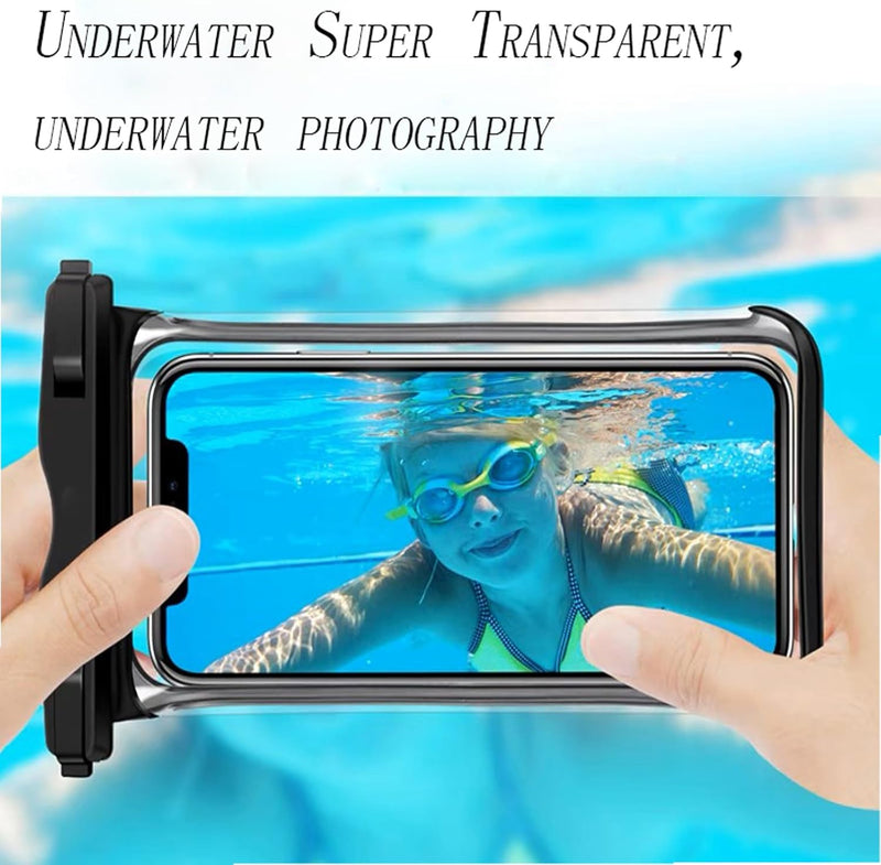 Load image into Gallery viewer, [Waterproof Phone Pouch] iPhone 16/15/14/13/12 Pro Max Plus Samsung Galaxy S24/S23/S22/S21 Google Pixel Etc, Up to 6.9&#39;&#39; - IP68 Universal Floating Float Water Proof Cell Phone Dry Bag Phone Case Protector
