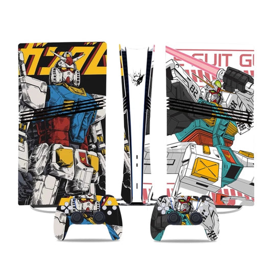 Sony PlayStation PS5 Pro Gundam Digital Edition Console Skin Sticker – No Residue PVC | Scratch-Resistant Gaming Designs