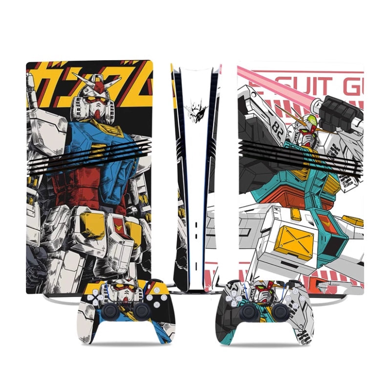 Load image into Gallery viewer, Sony PlayStation PS5 Pro Gundam Digital Edition Console Skin Sticker – No Residue PVC | Scratch-Resistant Gaming Designs
