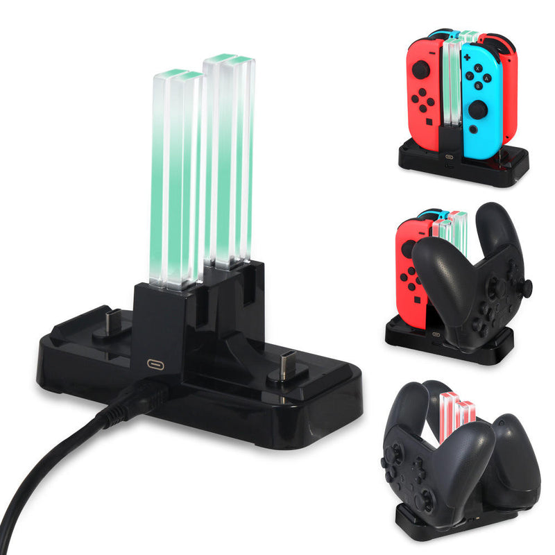 Load image into Gallery viewer, Nintendo Switch Joy-con Pro Game Accessories Charging Dock Charger Station - Polar Tech Australia
