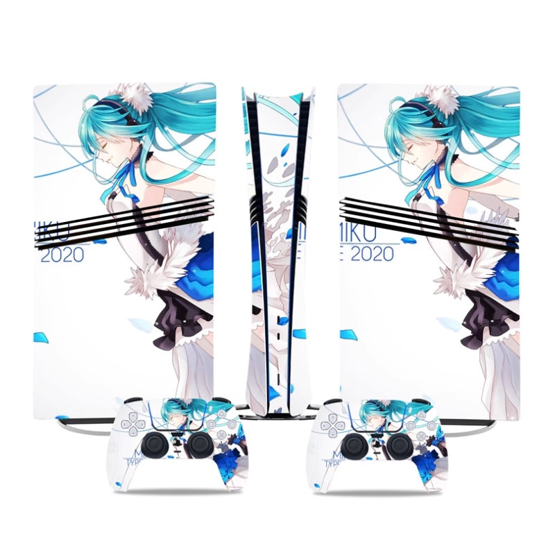 Load image into Gallery viewer, Sony PlayStation PS5 Pro Hatsune Miku Digital Edition Console Skin Sticker – No Residue PVC | Scratch-Resistant Gaming Designs
