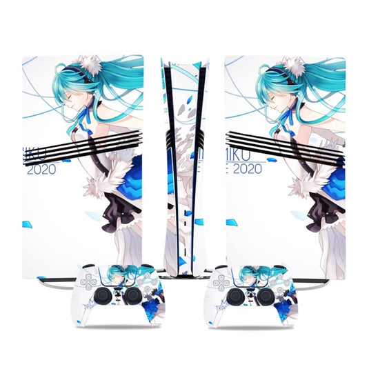Sony PlayStation PS5 Pro Hatsune Miku Digital Edition Console Skin Sticker – No Residue PVC | Scratch-Resistant Gaming Designs