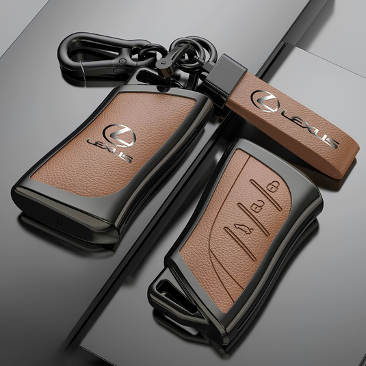 Lexus Zinc Alloy + PU Leather Car Key Fob Case Cover For ES200, ES300, RX350, NX350H, LS500H - i-Station Mobile Phone & Electronic Device Repair and Accessories