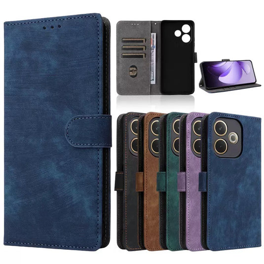 [With Card Slot] OPPO A5 4G / 5G/ A5x / A5 Pro - Multi Functional Buckle Flap Wallet Series Case With Lanyard