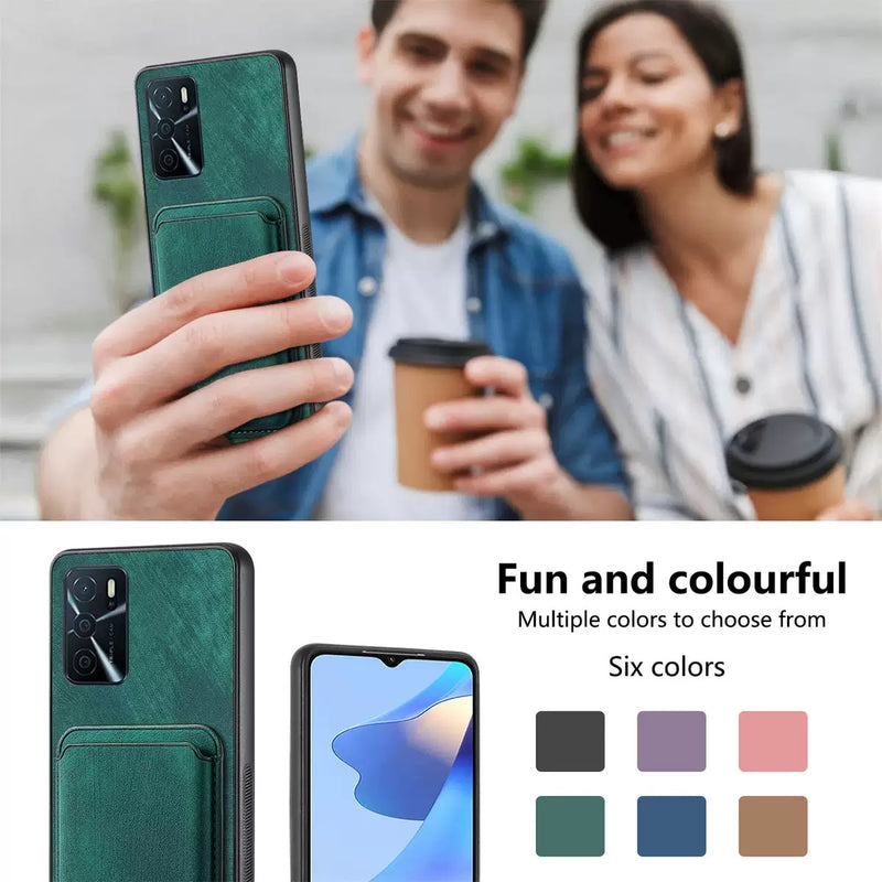 Load image into Gallery viewer, [With Card Slot] OPPO A5 Pro 5G Full-Wrap PU Leather Magnetic Card Holder Phone Case
