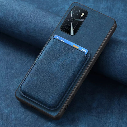 [With Card Slot] OPPO A5 Pro 5G Full-Wrap PU Leather Magnetic Card Holder Phone Case