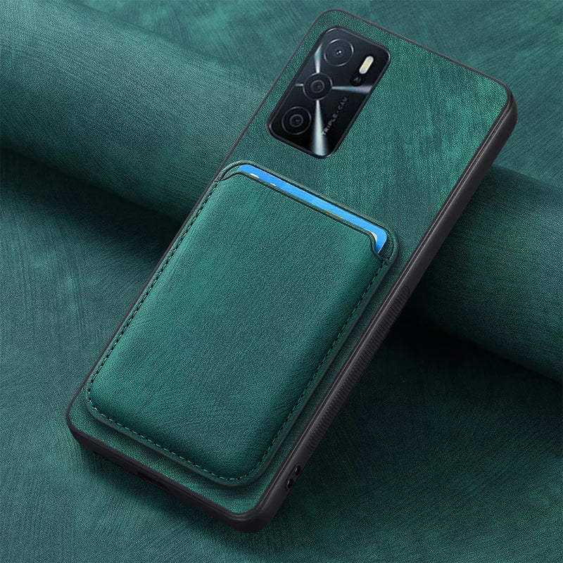 Load image into Gallery viewer, [With Card Slot] OPPO A5 Pro 5G Full-Wrap PU Leather Magnetic Card Holder Phone Case
