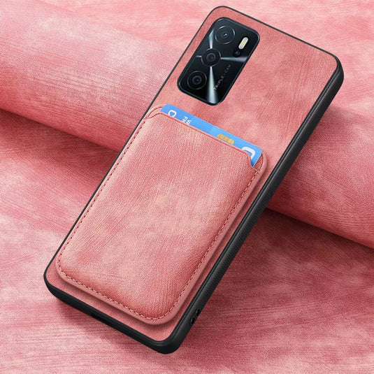 [With Card Slot] OPPO A5 Pro 5G Full-Wrap PU Leather Magnetic Card Holder Phone Case