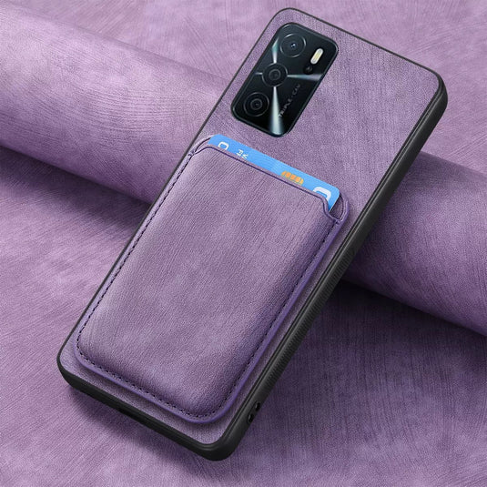 [With Card Slot] OPPO A5 Pro 5G Full-Wrap PU Leather Magnetic Card Holder Phone Case