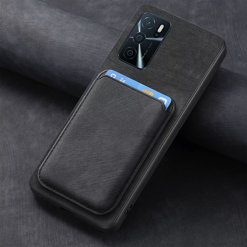 Load image into Gallery viewer, [With Card Slot] OPPO A5 Pro 5G Full-Wrap PU Leather Magnetic Card Holder Phone Case
