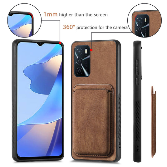 [With Card Slot] OPPO A5 Pro 5G Full-Wrap PU Leather Magnetic Card Holder Phone Case
