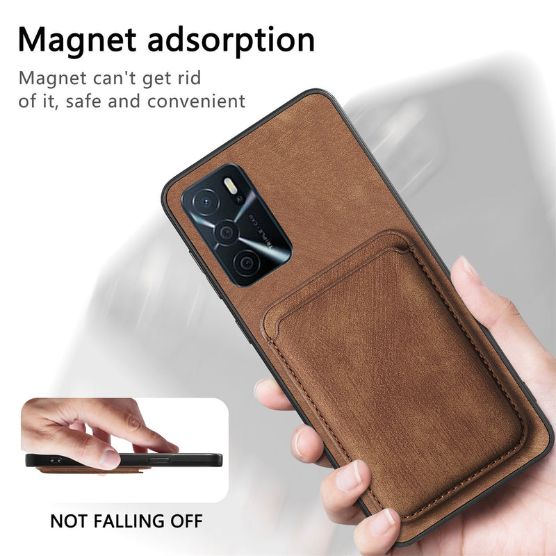 Load image into Gallery viewer, [With Card Slot] OPPO A5 Pro 5G Full-Wrap PU Leather Magnetic Card Holder Phone Case

