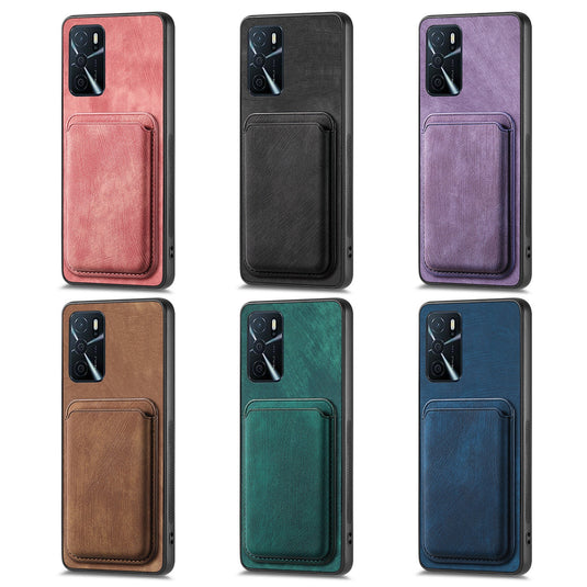 [With Card Slot] OPPO A5 Pro 5G Full-Wrap PU Leather Magnetic Card Holder Phone Case