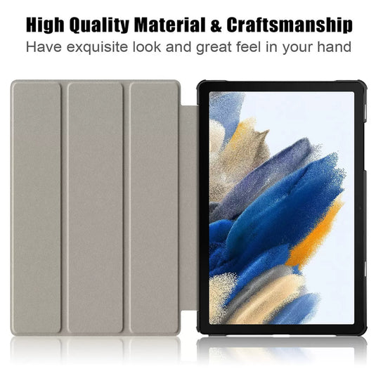 [With Pen Slot] Samsung Galaxy Tab A11 Plus (2025) 11” Premium PU Fabric Texture Shockproof Case
