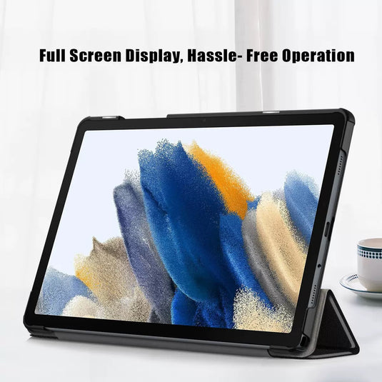 [With Pen Slot] Samsung Galaxy Tab A11 Plus (2025) 11” Premium PU Fabric Texture Shockproof Case
